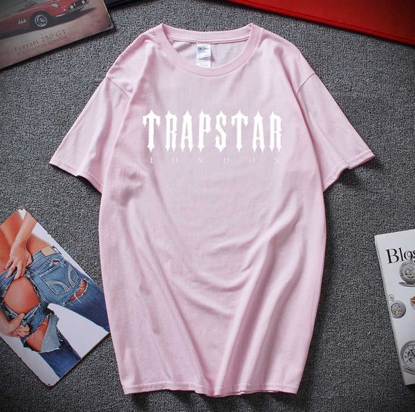 Мужчина Trapstar футболка дизайнер мужчина женщин Hip Hop Top Новая футболка для печати Summer Fashion Black Sportswear Brand Brand Clothing Polo23ess