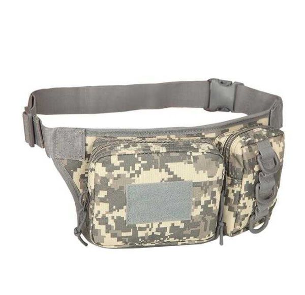 Material Oxforb Men Waist Belt Bag Outdoor Tactical Army Fanny Pack Outdoor Sports Grande Capacidade Impermeável Utility Pouch Riding Hunting Pockets Phone Cós