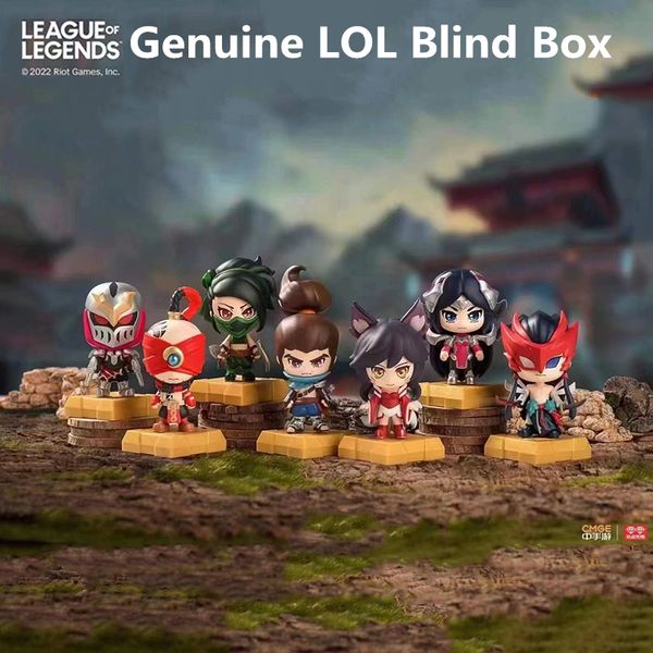 Puppe Körper Teile Original Spiel LOL Blind Box Ahri Yasuo Stein der Weisen Lonia Modell Action Figur Spielzeug Geschenk 230602