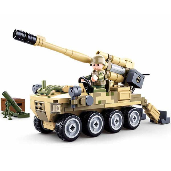 Блоки Слубанские военные колеса Антинологическое строительство борьбы с пистолетом военное транспортное средство китайское солдат цифровой блок классический модельный комплект детские игрушки G220603