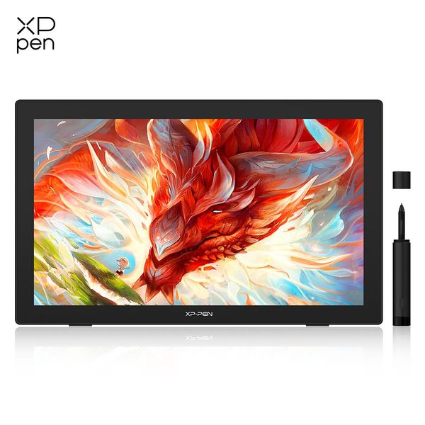 Tabletler Xppen Sanatçı 24 Grafik Tablet Monitörü 2K Çözünürlük 23.8 inç Kalem Çizim Ekranı% 127 SRGB 60 Derece Destek Destek Windows Mac