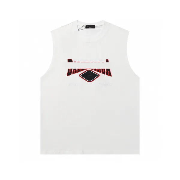 Tasarımcı Mens Tank Tops Yaz Spor Salonu Kolsuz T-Shirt Sıradan Gömlek Spor Giysileri Yuvarlak Boyun Pamuk Kısa Kollu Büyük Boy XS-L .sc013