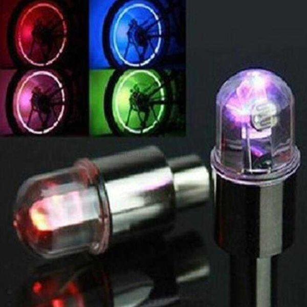 Luz de válvula de pneu de bicicleta luzes de mountain bike coloridas rodas quentes sensação luzes de roda acessórios de bicicleta lâmpada decorativa luz de precaução