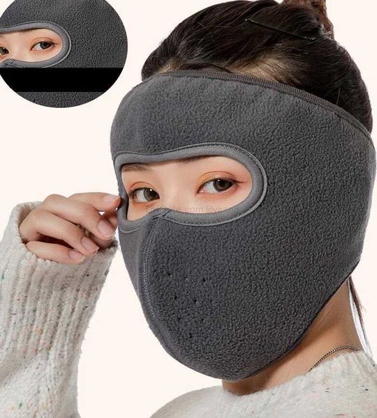 Máscara de abafador de boca de lã de inverno para esportes ao ar livre, ciclismo, protetor de rosto grosso, máscaras à prova de vento, equipamento de proteção de rosto grosso camuflado