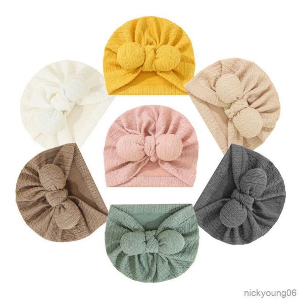 Аксессуары для волос милые уши узел теплый индийский шляпа Baby Bandanas Turban Headsder ​​Girls Head Head Bands Headwrap Head radress