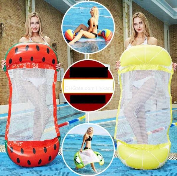 Nova piscina inflável de verão rede flutuante de água natação cama flutuante redes de água recreação esteira de praia colchão espreguiçadeira cadeira colchão de piscina