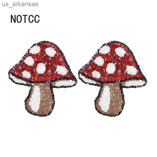 NOTCC Red Mushroom Pailletten-Brustwarzenabdeckungen für Damen, unsichtbar, wiederverwendbar, klebrig, Y2K-Brustpasties, 1 Paar L230523