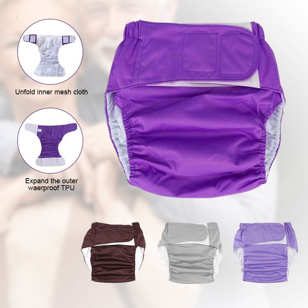 Pannolini per adulti Pannolini Pannolino di stoffa per adulti Pannolino Riutilizzabile Lavabile per uomo Donna Disabilità Incontinenza Riutilizzabile Inserto Hook Loop Tampone per igiene femminile 230602