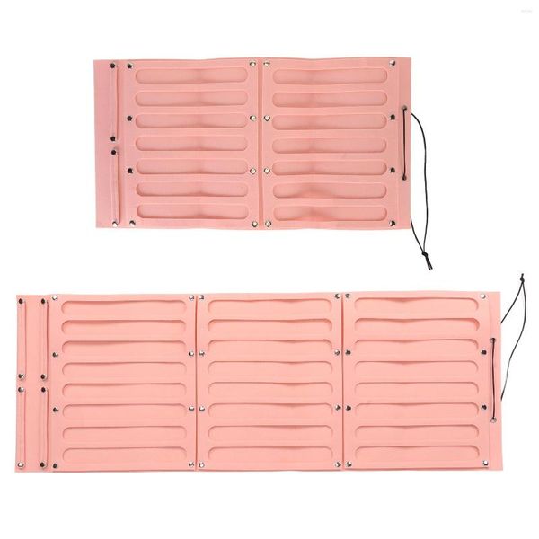 Bolsas de armazenamento Suporte para arcos de cabelo rosa para meninas Clipes de grande capacidade Cabide organizador para quarto