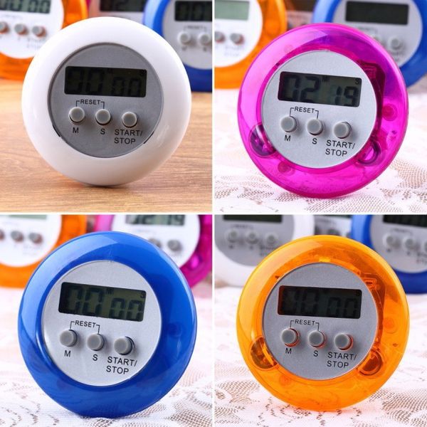 OEM Weißer magnetischer LCD-Digital-Küchen-Countdown-Timer-Alarm mit Stand-Küchentimer