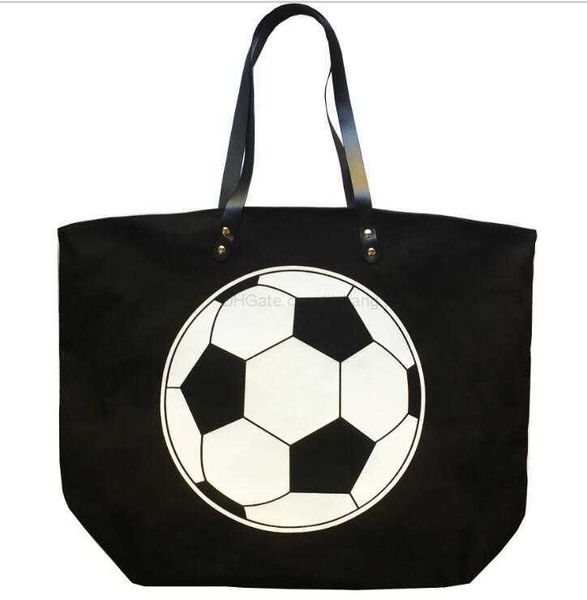 moda 12 stile borsa di tela borsa da baseball tote borse sportive casual donna ragazza softball borsa calcio calcio pallacanestro borsa tote in tela di cotone