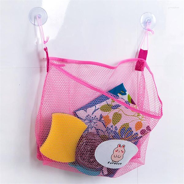 Aufbewahrungstaschen Baby Kinder Baden Spielzeug Tasche Spaß Zeit Badewanne Organizer Kreative Falten Mesh Net 27 31 cm