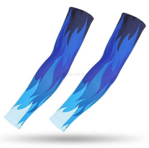 Nylon Cotovelo Suporte Respirável Equitação Corrida Arm Warmer Brace Protetor Esportivo Motocicleta Bicicleta Ciclismo Resfriamento Protetor Anti-UV Braços Mangas