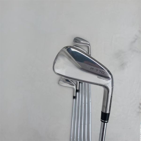 Set completo di mazze 7PCS Golf forgiato P770 Irons 49P RegularStiff SteelGraphite Shafts Compresi copricapo Fast 230601