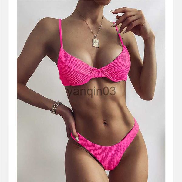 Kadın Mayo Mayo Kadın Bikini 2022 Push Up Mayo Mayo Takım Biquini Yüzme Takımı Kadınlar Maillot de Bain Femme Simya Takım Monokin J230603