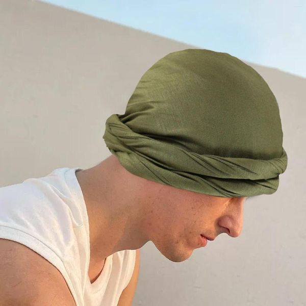 Beralar Ulusal Erkek Türban Şapkası Elastik Yiwu Moda Beanie Style Headband Cap Baş Başörtüsü