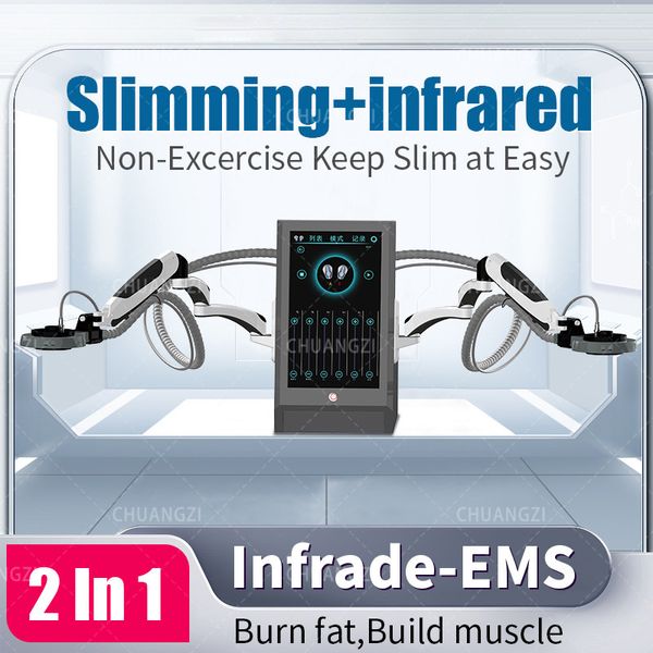 2023 Novo em Emszero Lançado Dois em Um RF Infrared Slimming Infrared Slimming Non-Exercise Slimming Fat Ems Body Muscle Slimming Machine