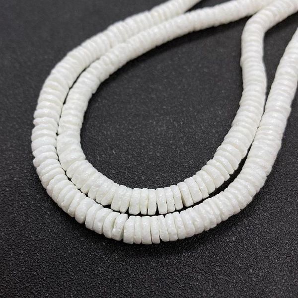 Perline Conchiglia di mare naturale Rotondo Piatto Bianco Personalità Bohemian Bracciali Collane Orecchini Creazione di gioielli