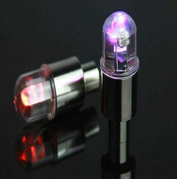 New Colorful Bike Cycling Motor Car Tire Tire luci Valve Cap Stem Wheel LED Light Lamp sensore lampada ugello gas