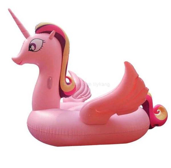 Büyük Boyutlar Şişirilebilir Şamandıra Yatak Unicorn Havuz Lounge Oyuncakları Dev Yüzme Havuzu Yolculuğu Şamandıra Havuz Plajı Sofa Lounger Tekne Su Oyuncak