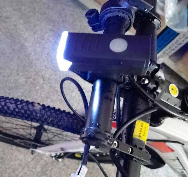 Leistungsstarke Fahrradscheinwerfer USB wiederaufladbar MTB Fahrradlenkerscheinwerfer Rennrad LED-Frontlampe wasserdicht 3-Modus-Sicherheitswarnlicht Alkingline