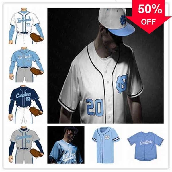 Xflsp GlaA3740 Ncaa College UNC North Carolina Tar Heels Baseball Jersey Custom Aaron Sabato Dylan Harris Tyler Causey Will Stewart Max Alba Alvarez Love