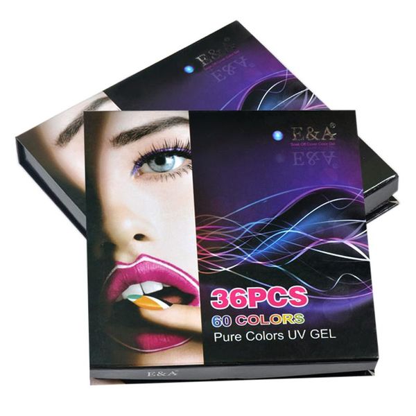 Öl EA UV Malerei Gel Künste Nägel reine Farbe Schwarz Weiß Design Lackabdeckung Zeichnung Nagellack Maniküre Lack 36 Farben Set Set