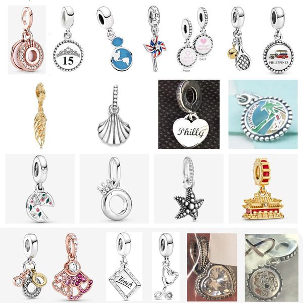 Pingente de Prata Esterlina 925 Pingente Escola Mágica Adequado para DIY Ms. Pandora Pulseira Colar Jóias Acessórios de Moda Produção Entrega Gratuita