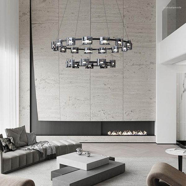 Lampadari Led Art Lampadario Lampada a sospensione Plafoniera Nordic Minimalista Striscia Lustri Living Dining Dining Decor Ristorante Bar Camera da letto Hanging