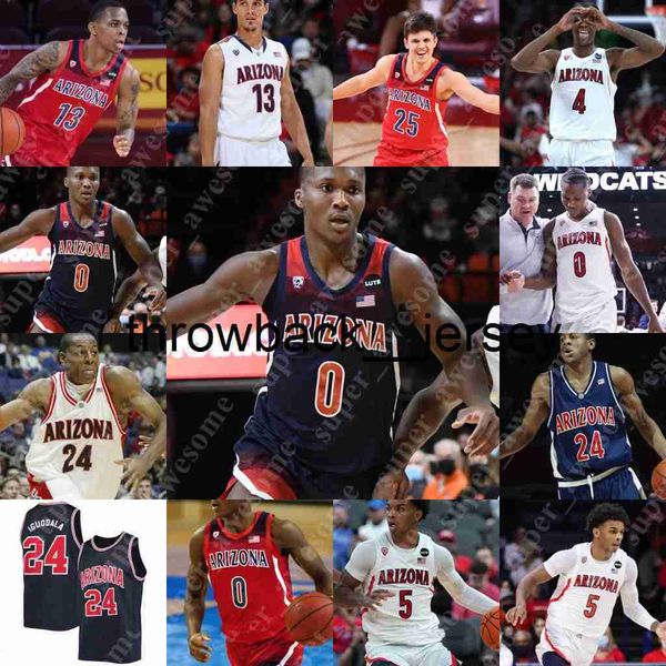 Thr Arizona Wildcats Basketbol Forması Bennedict Mathurin Azuolas Tubelis Oumar Ballo Pelle Larsson Kerr Kriisa Adama Bal Henri Veesaar Kylan Boswell 24 Iguodala