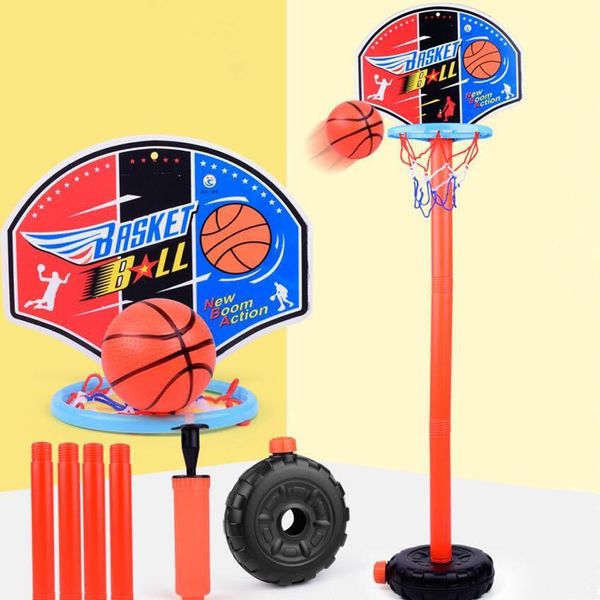 Sportspielzeug, Basketballkorb-Set, verstellbar, tragbar, Basketballständer, Sportspiel-Set, Spielzeug für drinnen und draußen, Basketball-Spielsets für Kinder 230603