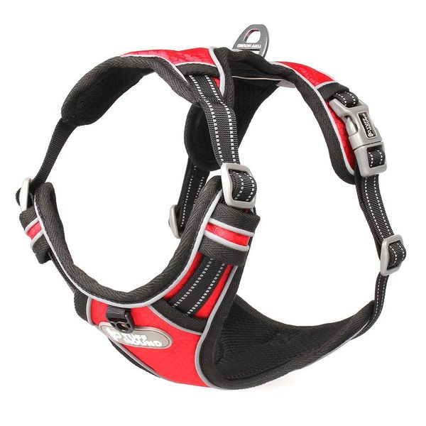 Pettorine TUFF HOUND Nylon riflettente Pettorina per cani di grandi dimensioni Collare di servizio per cani Veicolo imbottito regolabile per veicoli di sicurezza per cani Animali domestici