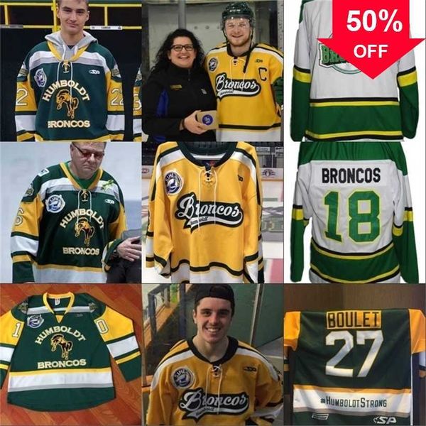 Mag Mit Humboldt Broncos Junior Hockey Jersey Tyler MacPherson 100% Costurado Custom Hockey Jerseys Qualquer Nome Número S-5XL