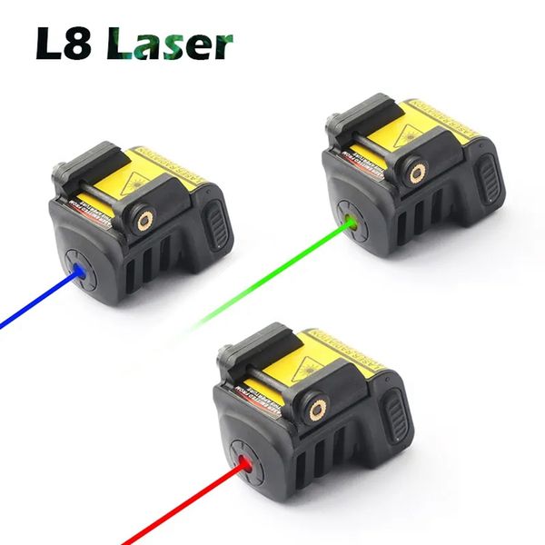 LS-L8 Yeşil/Kırmızı/Mavi Şarj Edilebilir Tabanca Lazer Görüşü Torus G2C Glock 19 Mini G2C Av Tabancası Lazer Kırmızı Nokta Lazer Yeşil