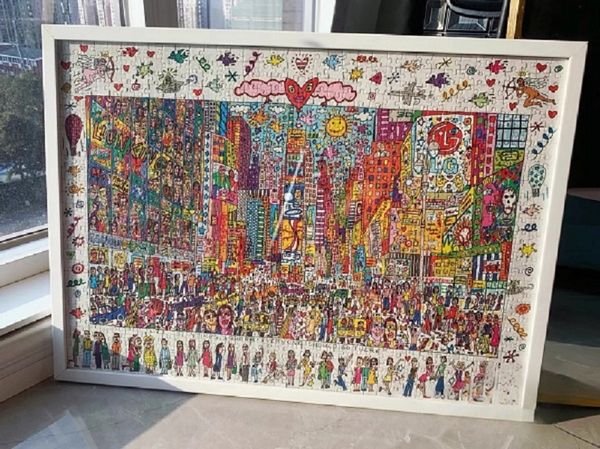 1000 pezzi di puzzle quadrati ad alta difficoltà per adulti contengono una cornice esterna