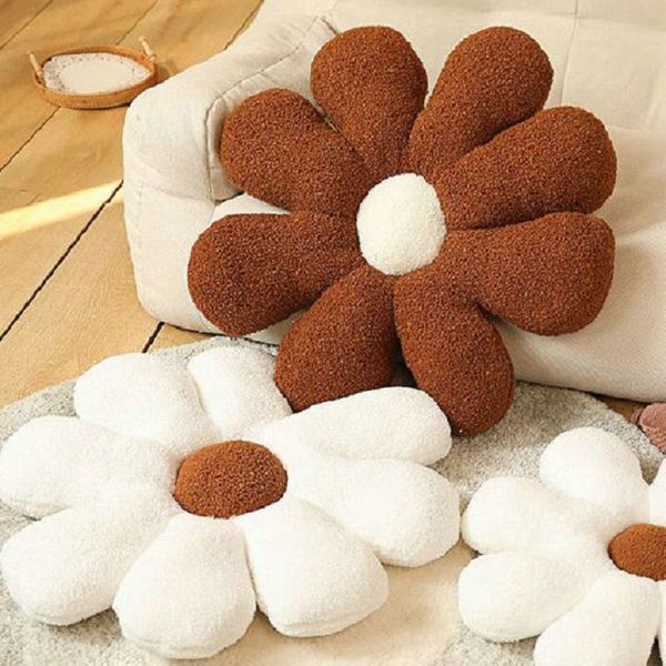 Bambole di peluche Super Soft Daisy Flower Cuscino Farcito Seggiolino Auto Cuscino Sedia Tappetino Camera Divano Decor Regalo Per Ragazza Compleanno 230603