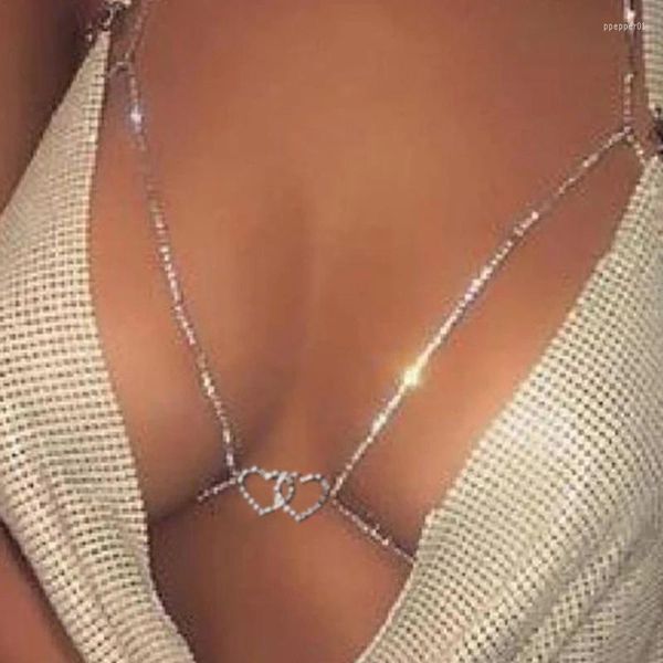 Haarspangen Einfache Sexy Körper Herz Bikini Brust Kette Schmuck Charme Quaste Halsketten Für Frauen Mode Geschenk