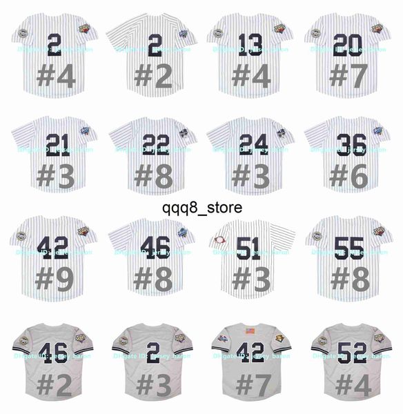 qqq8 Vintage 1998 2009 World Series Baseball Jersey Derek Jeter Bernie Williams Mariano Rivera Roger Clemens Hideki Matsui Rodriguez Paul Oneill CC Sabathia Pettit