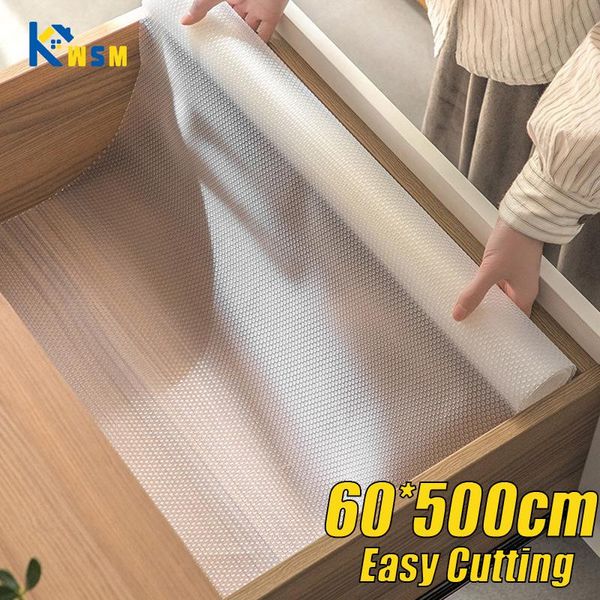 Proofing Yeniden Kullanılabilir Çekmece Astarları Yıkanabilir Toz geçirmez ve Slip Placemats Mutfak Dolabı Paspasları Buzdolabı Slip Slip Astarlar Raf Kağıt