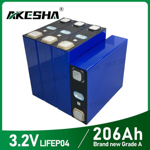 2023 Nova Bateria Lifepo4 3.2V 206Ah 210Ah Prismatic Recarregáveis Células 12V 24V 48V Pack para armazenamento de energia solar