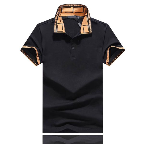 Männer Polos Heiße Verkäufe Hemd Luxus Design Männlichen Sommer Drehen-unten Kragen Kurzen Ärmeln Baumwolle Hemd Männer Top m-3XL