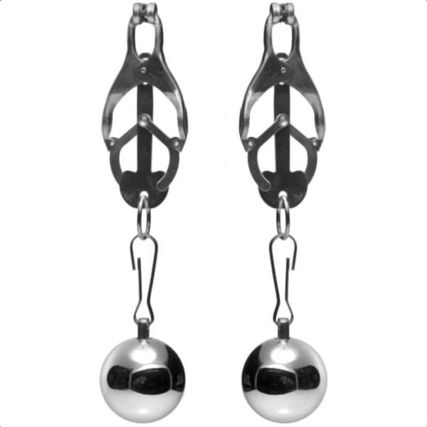 Produkte BDSM Clover Style Nippelklemmen Gewichte Bondage Gear Edelstahlklammern für Brustwarzen Erotikspiele Sexspielzeug für Frauen