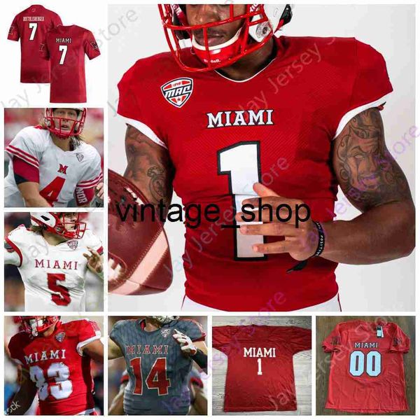 Vin Miami (OH) RedHawks Fußballtrikot NCAA College Ben Roethlisberger Brett Gabbert Jaylon Bester Shelton Sorenson Maye Walker Pace Jr. Butler