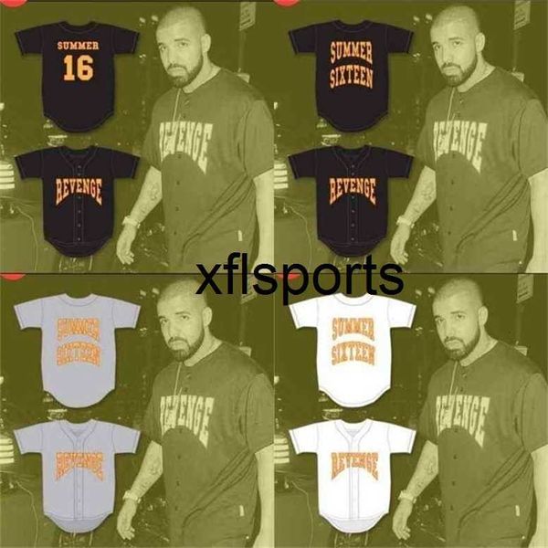 AXflsp chenGlnC202 16 Drake Summer Revenge Baseball Jersey Filme Personalizado Personalizado Alta Qualidade Frete Barato Baseball Jerseys Mix Order