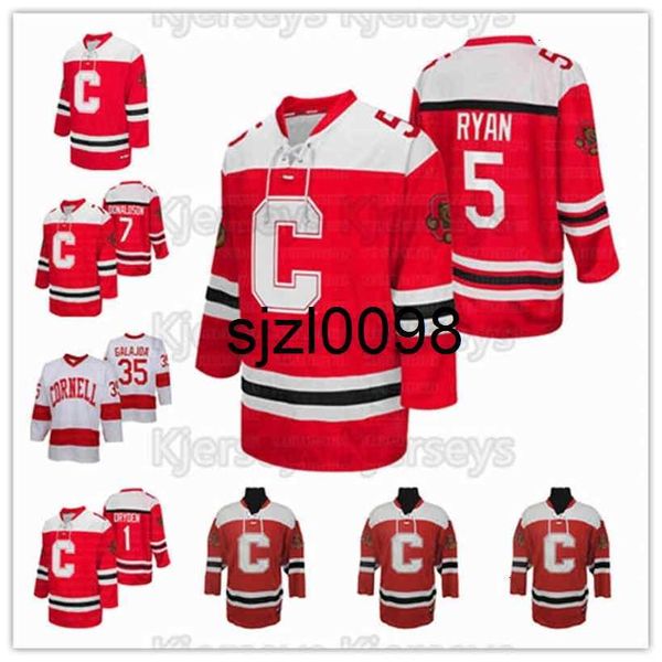 Sj98 CeoCUSTOM Cornell Big Red NCAA College Hockey Jersey 14 ebel-riley-nash 1 ken-dryden 28 brenden-locke 7 cam-donaldson Beliebige Namensnummer