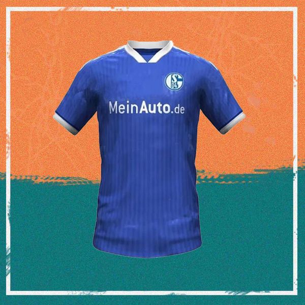 23/24 Schalke 04 Home Blue Soccer Jersey 2023 Ozan Mascarell Uth Shirt Serdar Kutucu Harit Футбольная форма
