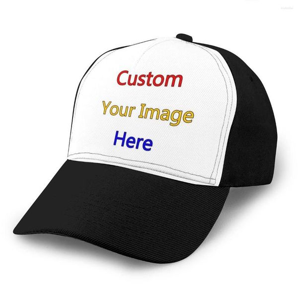 Top Caps 3D CustomZied Image DIY Hat Yetişkin Beyzbol Şapkaları Erkekler için Snapback takılı gündelik damla