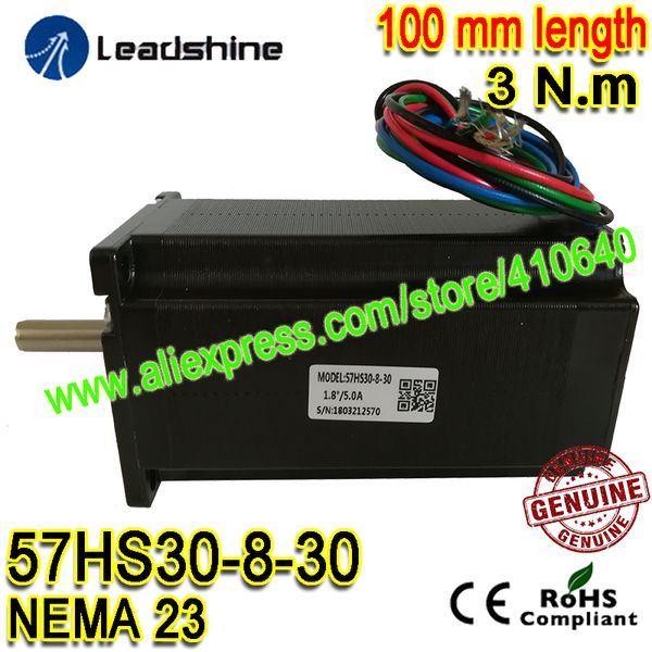 1 Stück Leadshine NEMA23 Schrittmotor 57HS30-8-30 5 A 3 N.M Drehmoment 100 mm Länge 4 Drähte Leadshine Schrittmotor mit hohem Drehmoment