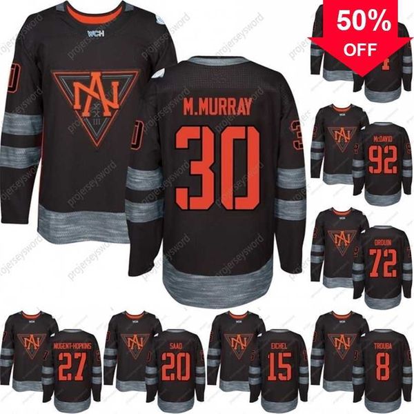 Mag Mit 2016 World Cup of Hockey North American Team Jersey M.murray Mackinnon Nugent-hopkins Monahan Saad Eichel Couturier Custom Hockey Jerseys