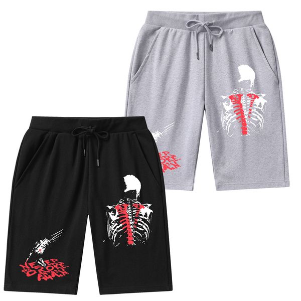 VLONE Calças curtas masculinas casuais na altura do joelho streetwear masculino academias soltos calças curtas joggers roupas de baixo esportivas shorts masculinos para musculação